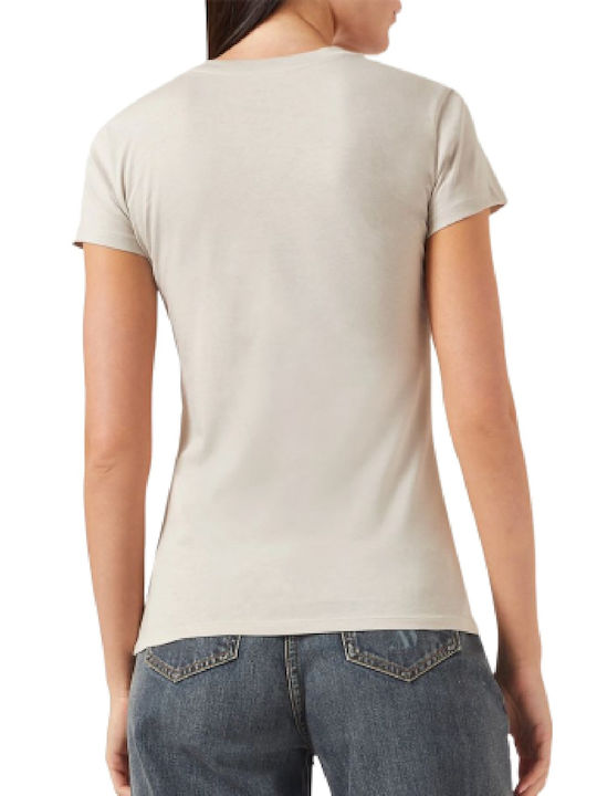 Armani Exchange Damen T-shirt Beige