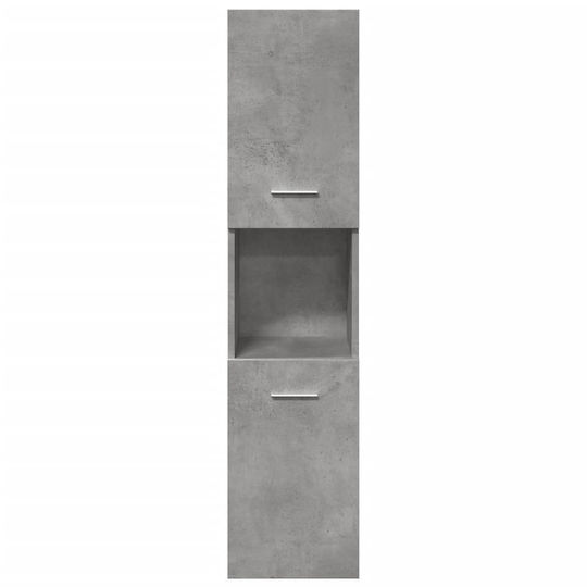 vidaXL Waschtisch ohne Waschbecken mit Spiegel L41xB46xH38.5cm Grey Concrete