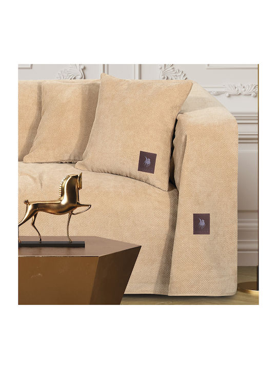 Greenwich Polo Club 3923 Ριχτάρι Διθέσιου Καναπέ Fleece 180x250εκ. Beige 206182503923
