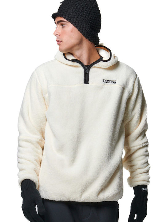 Body Action Men's Sweatshirt with Hood white