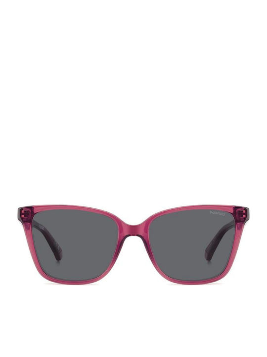 Polaroid Ochelari De Soare Pentru Copii Pătrați Cu Lentile Polarized Roșii