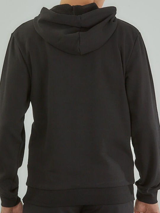 Sweatshirt With Hood Black
