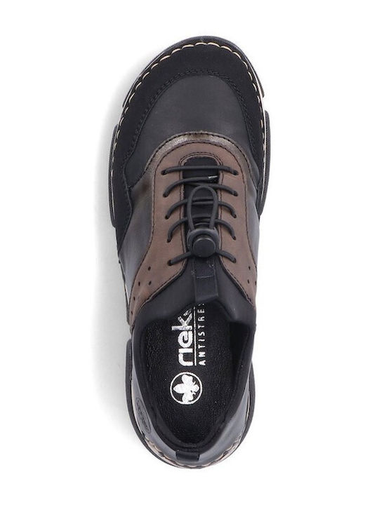 Adidași Anatomici Pentru Femei Maro / Negru / Albastru Metalizat