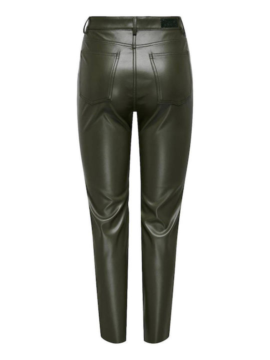 Only Women's Leather Trousers Deep Depths