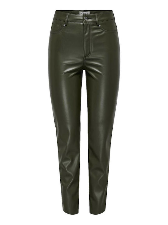 Hw Women's High-waisted Fabric Trousers Regular Fit Deep Depths