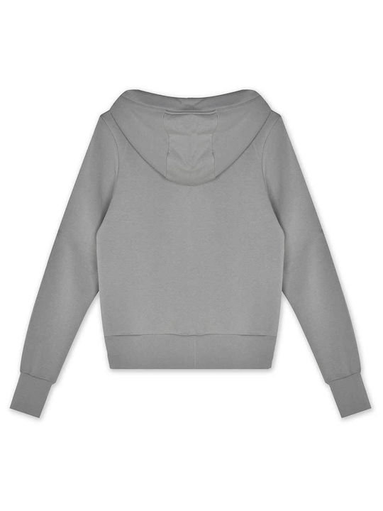 BodyTalk Women's Hooded Fleece Sweatshirt Gray