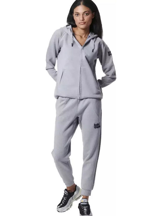 Sportstyle Tech Γυναικείο Φούτερ με Κουκούλα Silver Grey