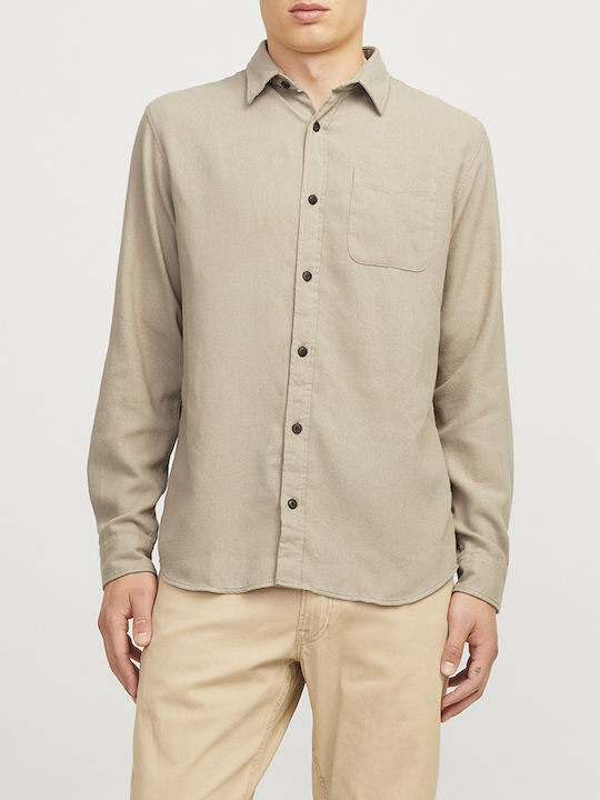 Jack & Jones Linen Shirt Beige