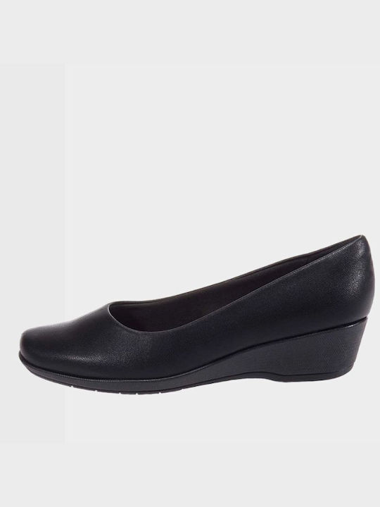 Piccadilly Anatomic Synthetic Leather Black Low Heels