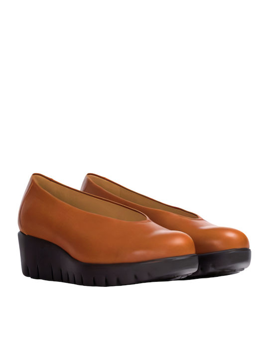 Leder Pumps Braun