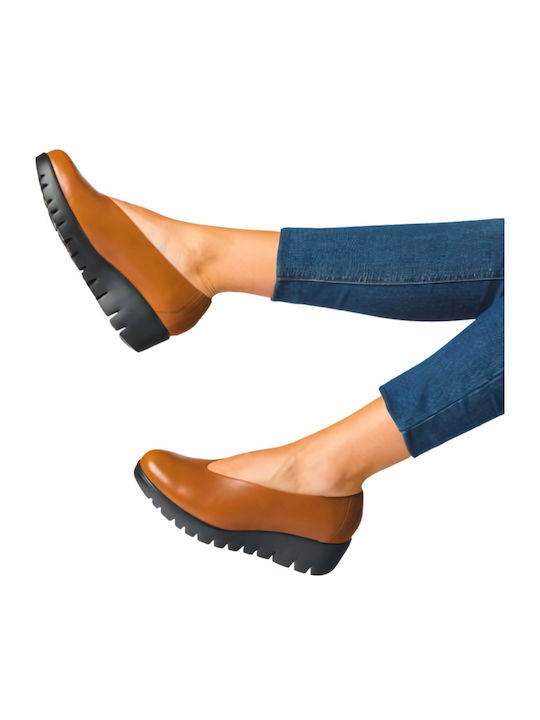Leder Pumps Braun