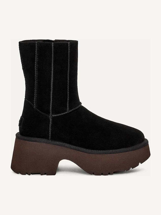 UGG Classic Twin Seam New Heights Μποτάκια Μαύρα