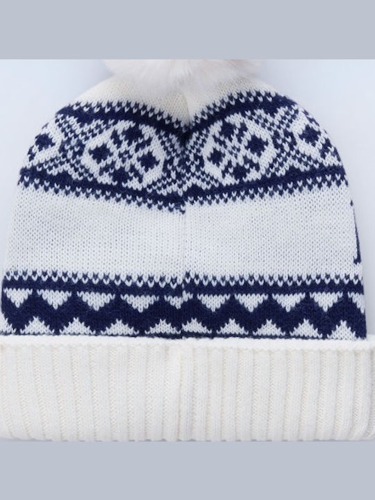 Beanie Beanie Knitted in White color