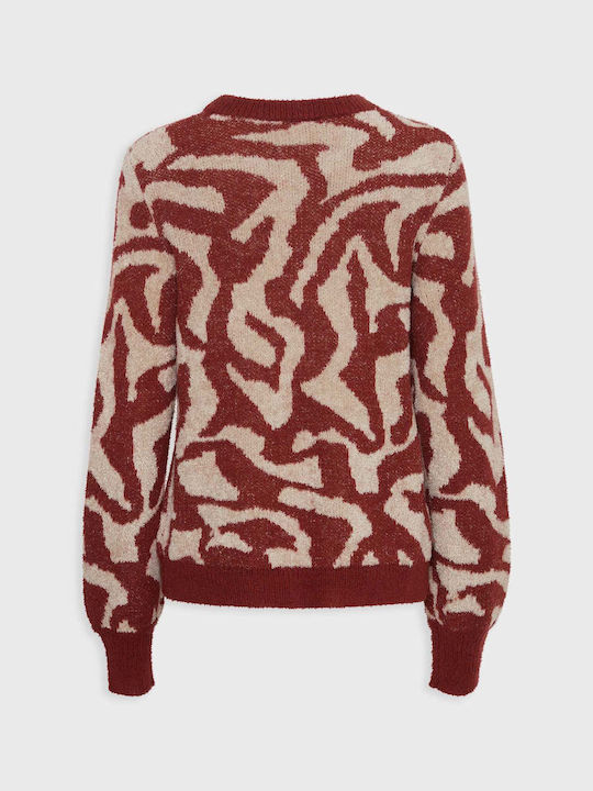 B.Younq Damen Pullover Burgundisch