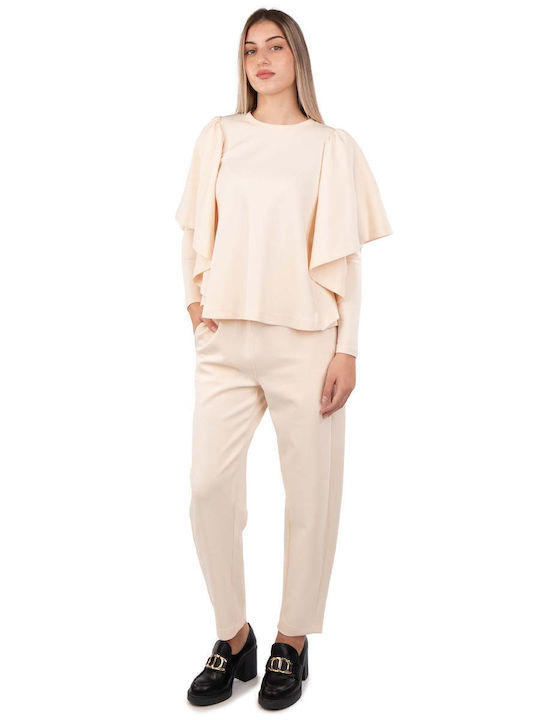 Women's Blouse Long Sleeve Ecru