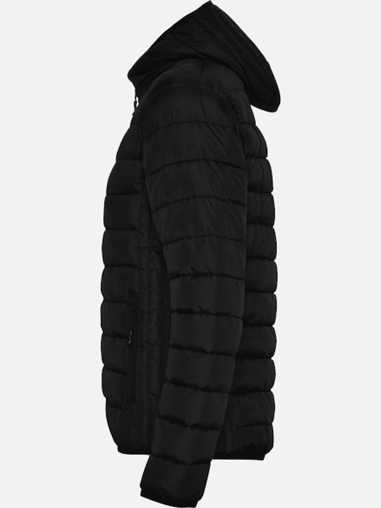 Scurtă Jachetă de femei Puffer Negru