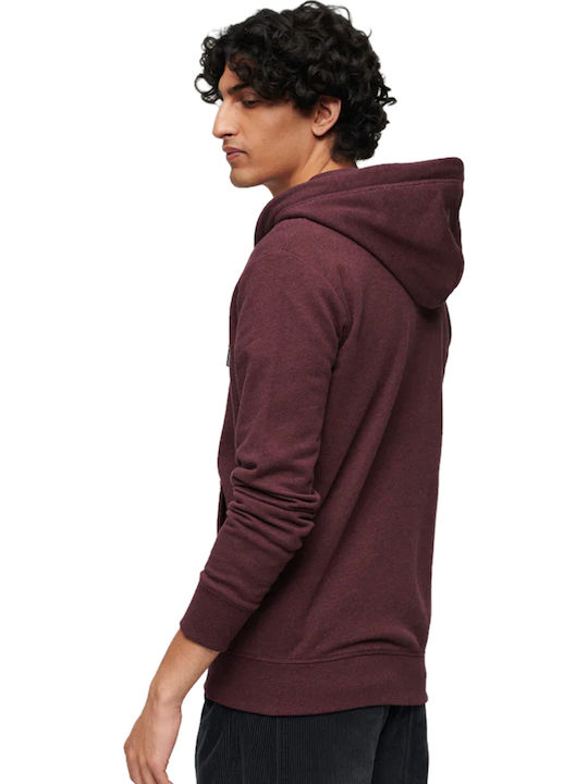 Superdry Superstate Бургундско с Качулка