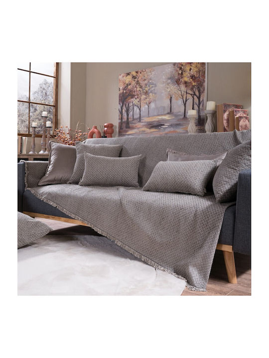 Teoran Kingston Ριχτάρι Πολυθρόνας Chenille 180x150εκ. 03 52015812