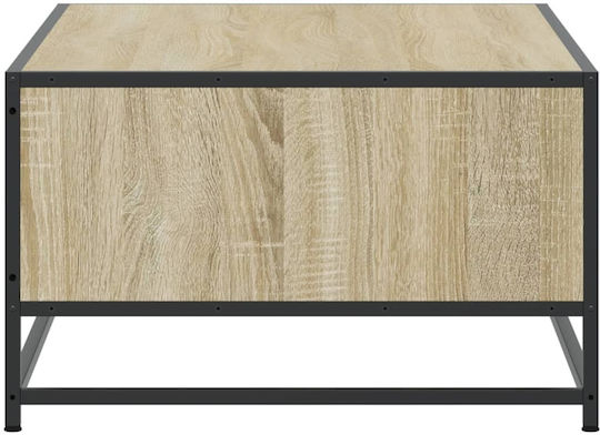 Rectangular Central Wooden Coffee Table Sonoma Oak M100xW57xH35cm