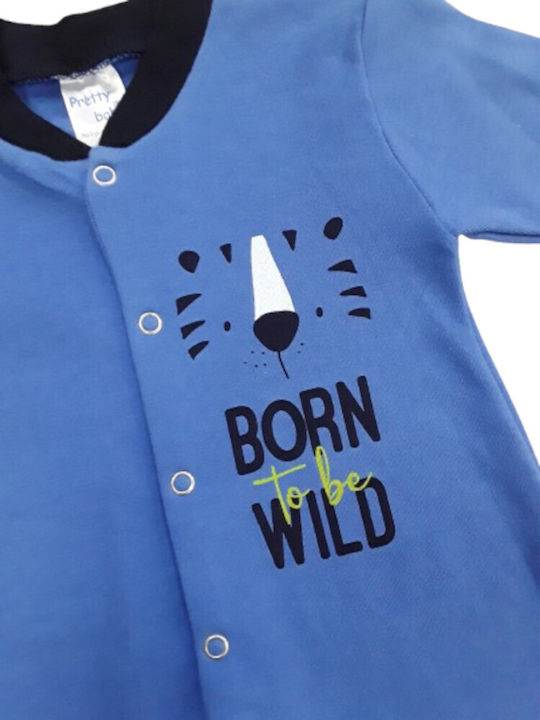 Pretty Baby Baby Bodysuit Long-Sleeved Blue