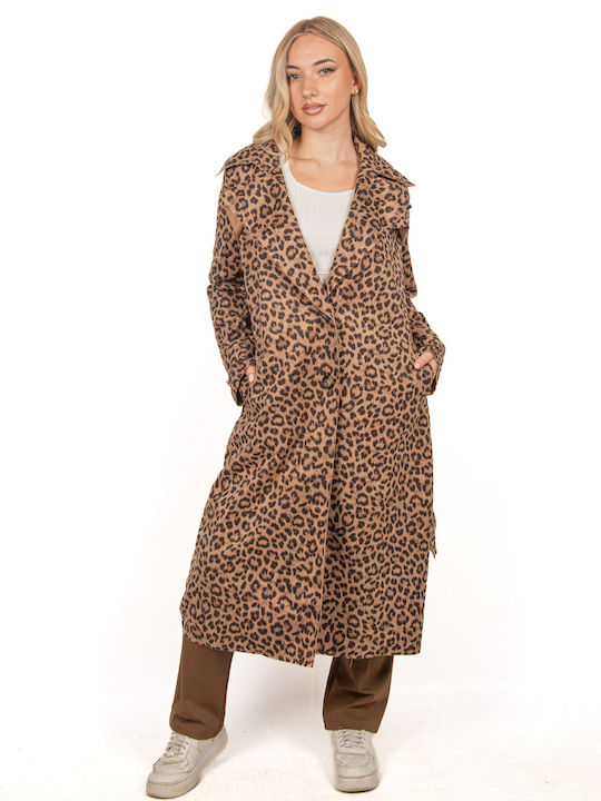 Ellen Women's Leopard Gabardine Leopard