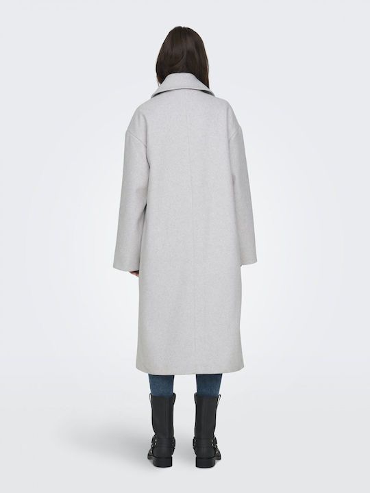 Only Women's Long Coat with Buttons PAGE