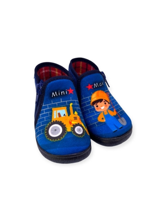 Mini Max Anatomic Kids Slippers Boots Blue