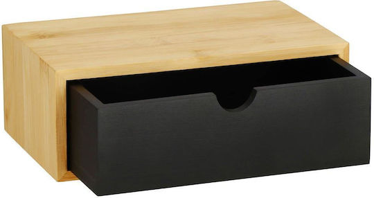 Steel Toilet Paper Holder Storage Drawer Mounting System Included 22cm Black Beige