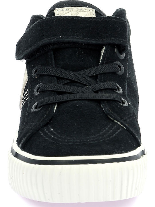 Παιδικά Sneakers High με Σκρατς Μαύρα