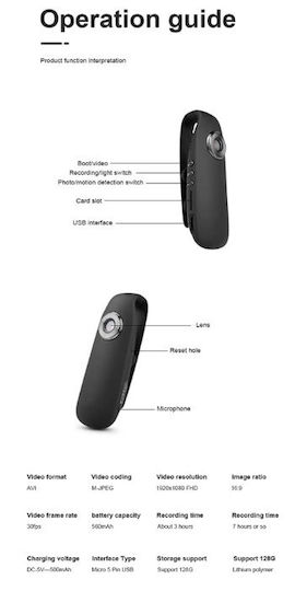 Hidden Camera Mini 1080p