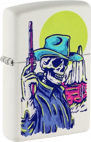 Zippo Ангажимент Пламък Ветроустойчив в Бял цвят