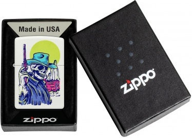 Zippo Ангажимент Пламък Ветроустойчив в Бял цвят