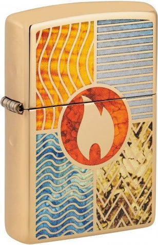 Zippo Four Windproof Plasma Lighters in Bronze Color