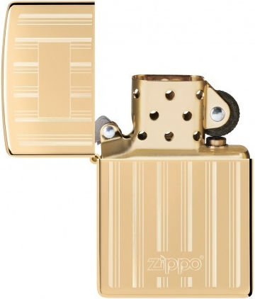 Zippo Logo Brichetă Flacără În Culoare Aurie