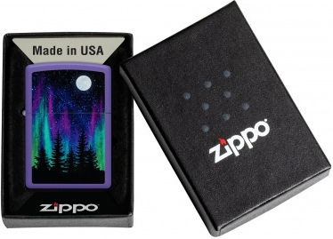 Zippo Lights Αντιανεμικός Αναπτήρας Φλόγας σε Μωβ χρώμα