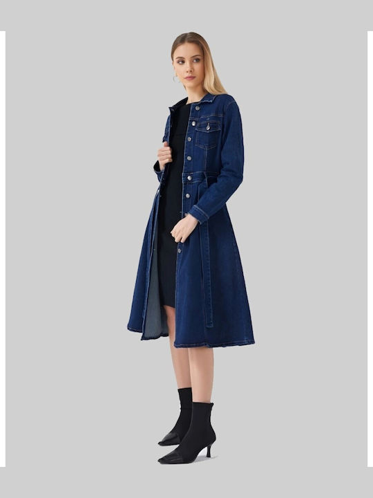 Mezzo Mezzo Shirt Dress Dress Denim Blue