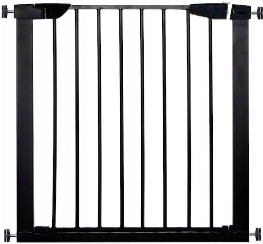 Safety Gate Stairs Adjustable 103-110 Cm Steel Black