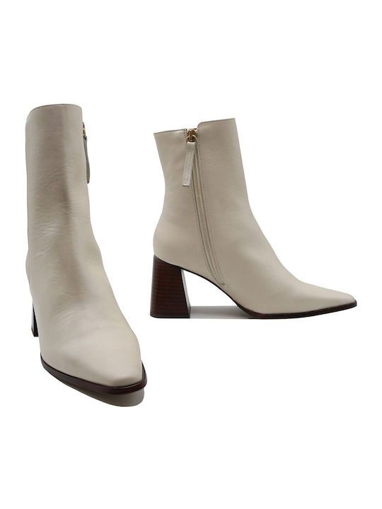 Stiefeletten Damen Beige