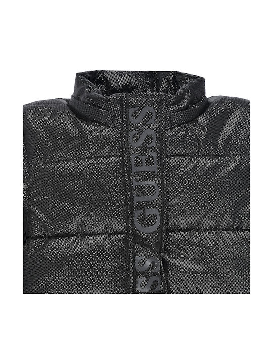 Geci Pentru Copii Casual Lung cu Glugă Negru