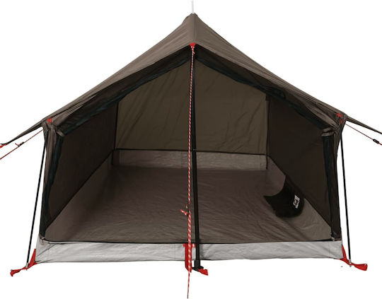 vidaXL Campingzelt Hütte Braun für 2 Personen 200x124x98cm