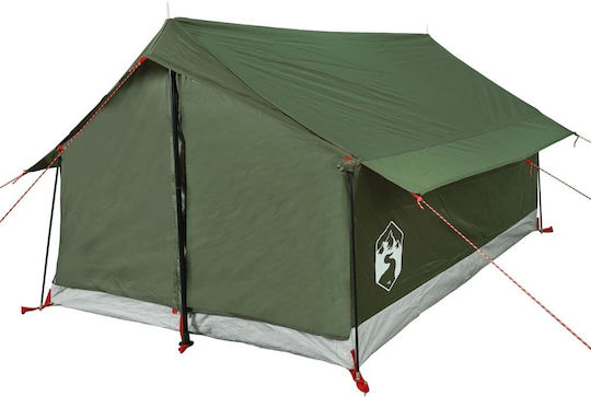 vidaXL Къмпинг шатра Зелен за 2 Човека 200x124x98см. Маслинено - Зелено