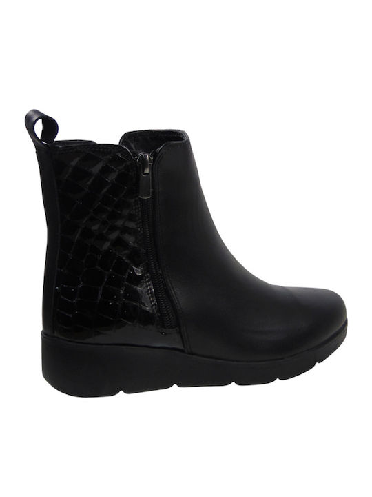 Stiefeletten Damen Schwarz  7560 01