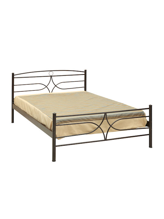 Samos Bett Doppel Mit Metall Kupfer Für Matratze 150x200cm