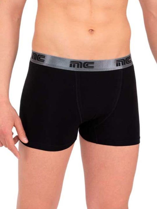 Nina Club Herren Boxershorts Μαύρο, Ανθρακί Μεταλιζέ 1Packung