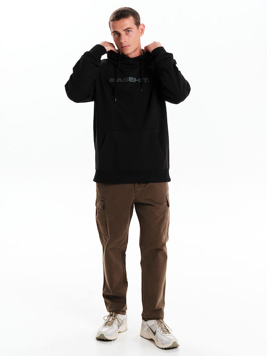 Sweatshirt with Hood Black