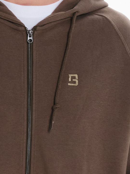 Cardigan With Hood Olive Green