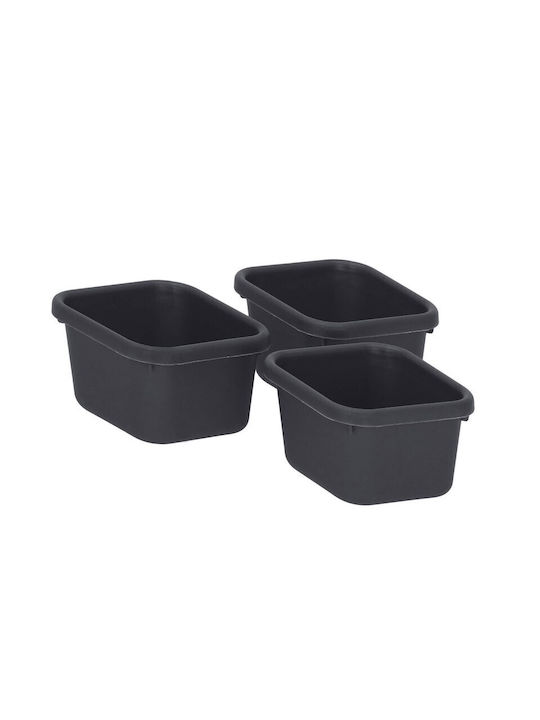 Organizator pentru Sertar de Bucătărie 8 Piese Negru