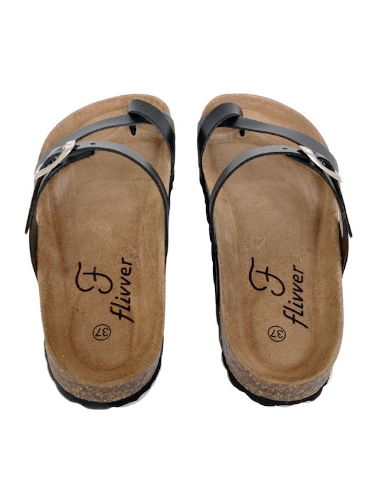 Sandale Casual Damă Anatomice Din Piele Negre