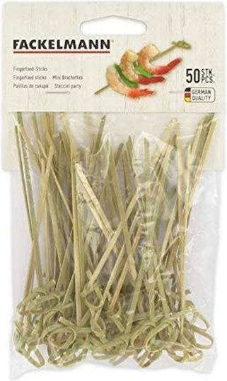 Fackelmann Bamboo Fingerfood Sticks 10cm 50 Pieces