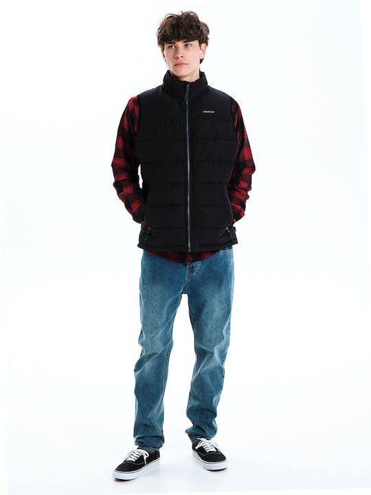Sleeveless Winter Jacket Puffer Black